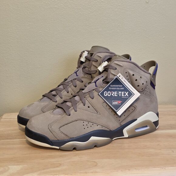 Air Jordan 6 Retro GTX GORE-TEX Brown Kelp FD1643-300 Women’s Size 11 Men's 9.5 - Picture 3 of 7